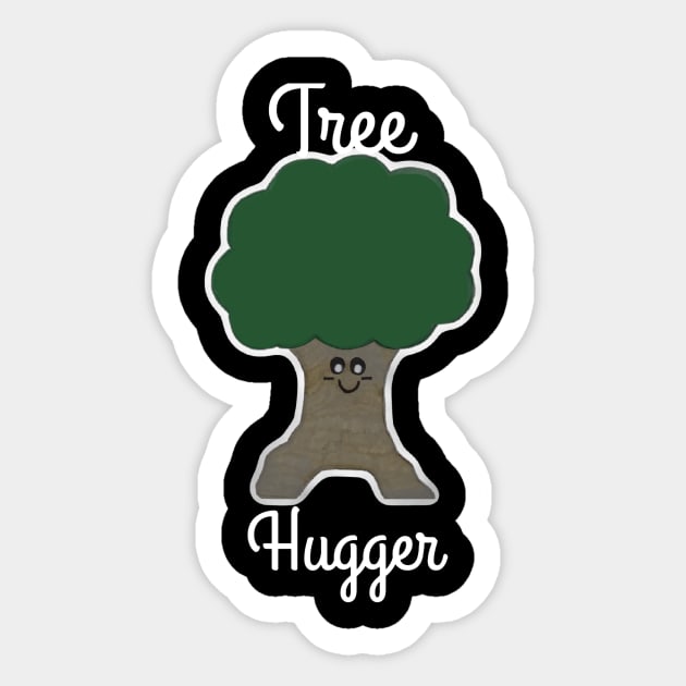 Tree Hugger Sticker by AtkissonDesign